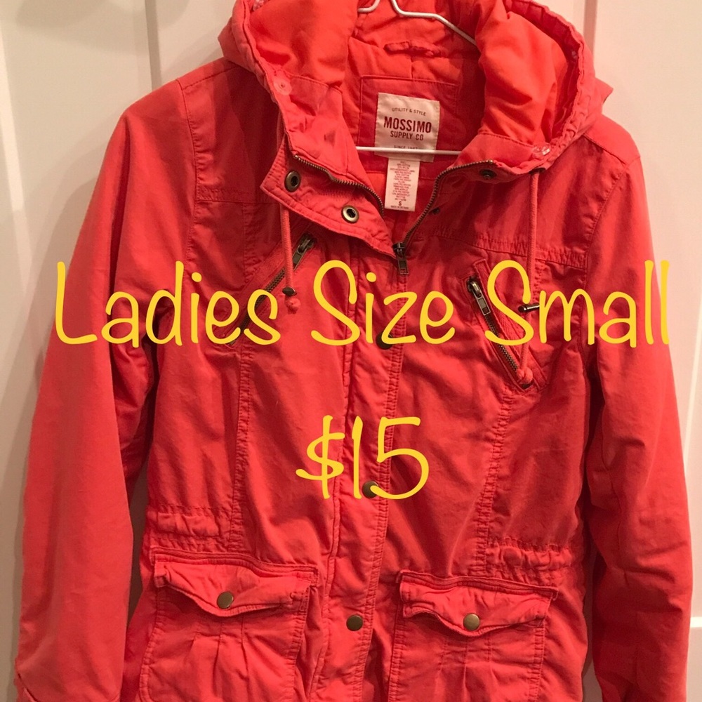 Ladies size small orange coat.
